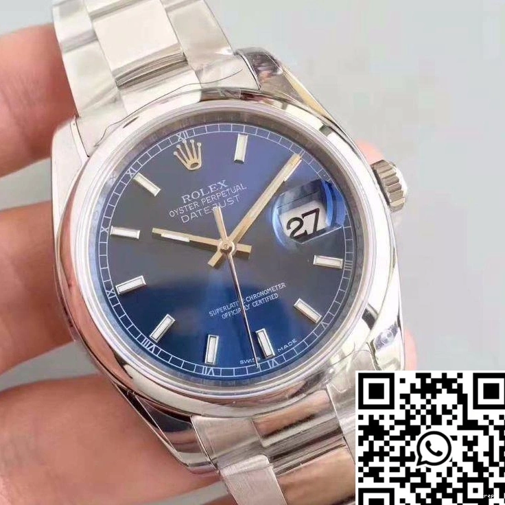 Rolex Datejust Factory Blue AR 116200 36MM Dial 0101